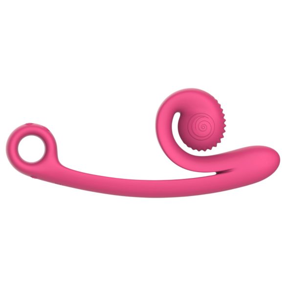 Snail Vibe Curve - vibratore clitoride 2in1 - silicone rosa