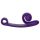 Snail Vibe Curve - Vibratore 2in1 Stimolatore Clitoride (Viola)
