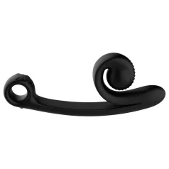 Snail Vibe Curve - 2in1 vibratore nero stimolante clitoride