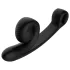 Snail Vibe Curve - 2in1 vibratore nero stimolante clitoride