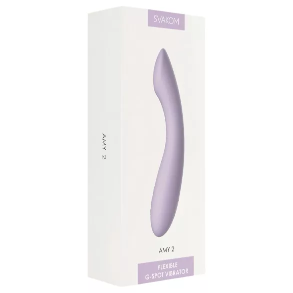 Svakom Amy 2 - vibratore per il punto G ricaricabile e impermeabile (viola)