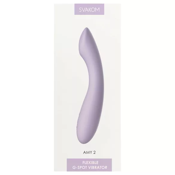 Svakom Amy 2 - vibratore per il punto G ricaricabile e impermeabile (viola)