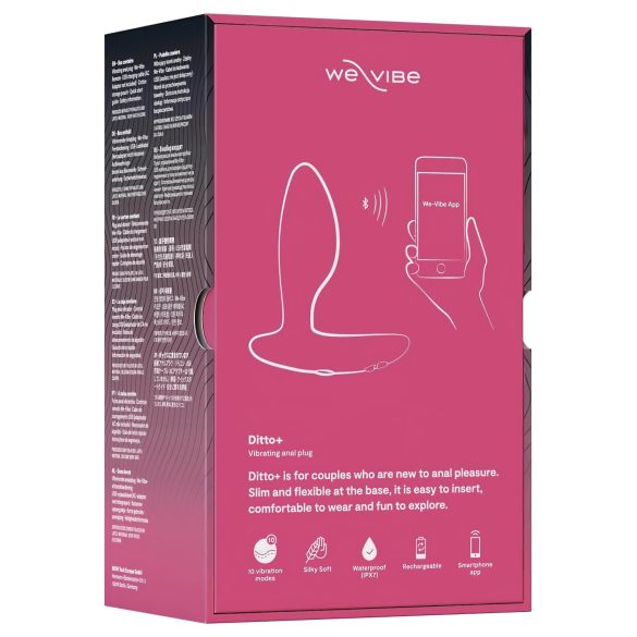 We-Vibe Ditto+ - intelligente vibratore anale ricaricabile (rosa)
