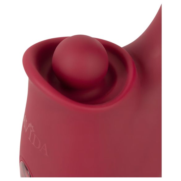 Javida - vibratore 3in1 con lingua - silicone rosso