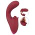Javida - vibratore 3in1 con lingua - silicone rosso