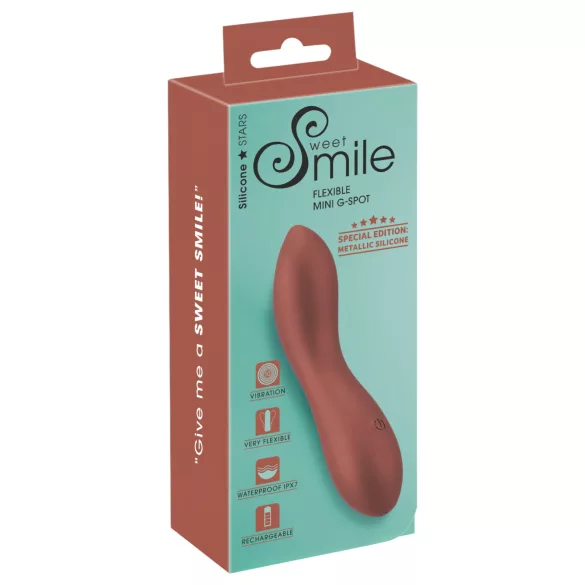 Smile - vibratore mini flessibile punto G - bronzo