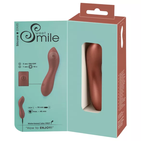 Smile - vibratore mini flessibile punto G - bronzo
