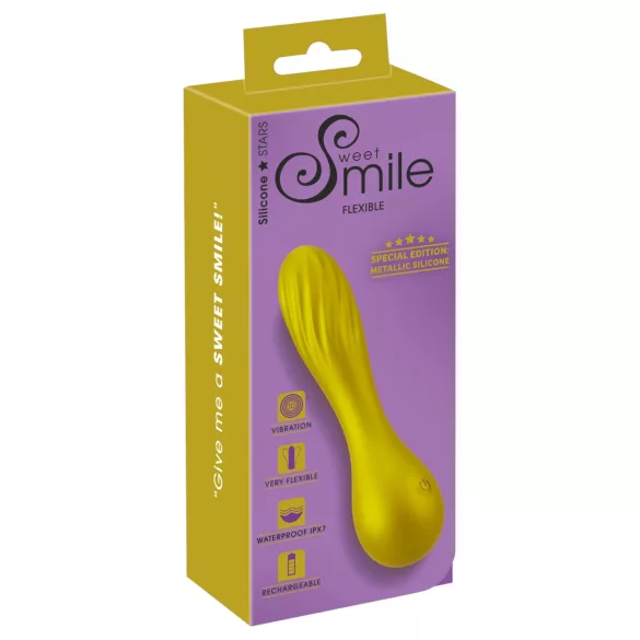 Sweet Smile - Mini vibratore Metallic Vibe (giallo)