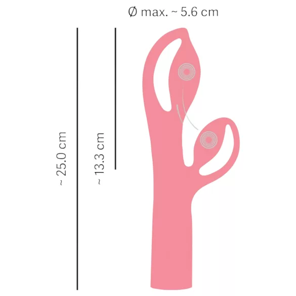 You2Toys Fabulous - vibratore rabbit ricaricabile - stimolatore clitoride - rosa