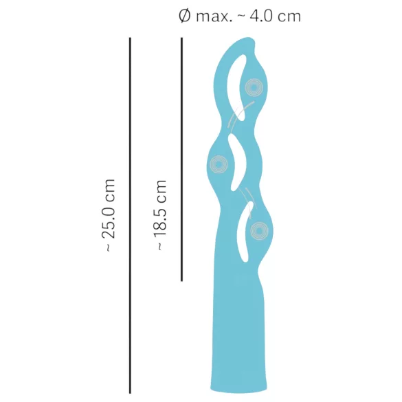 You2Toys Fabulous - vibratore ricaricabile 3 motori - silicone blu