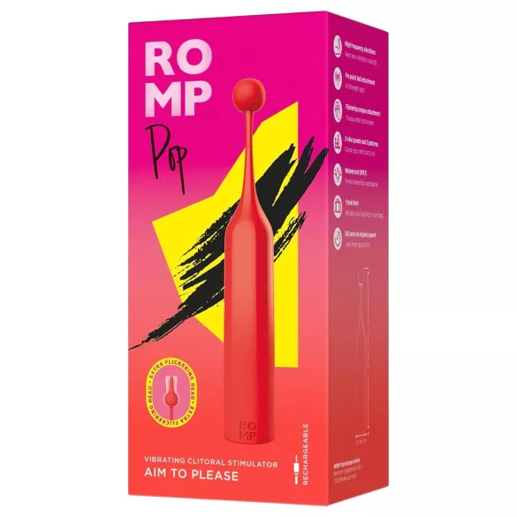 ROMP Pop - mini vibratore clitorideo - rosso