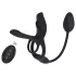 Couples Choice - anello fallico vibrante multifunzione - silicone nero
