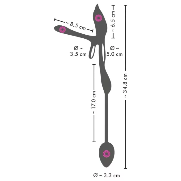 Couples Choice - anello fallico vibrante multifunzione - silicone nero