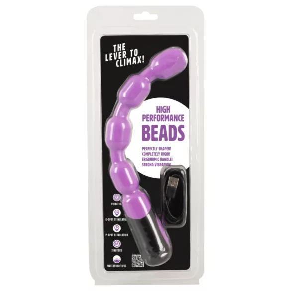 You2Toys - vibratore punto G e P con perle - silicone viola