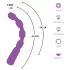 You2Toys - vibratore punto G e P con perle - silicone viola