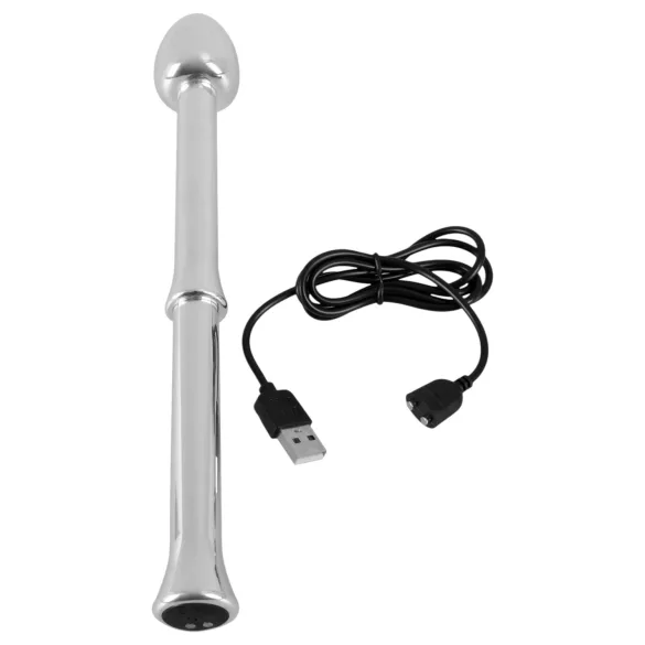 Rebel - vibratore prostatico in metallo (argento)
