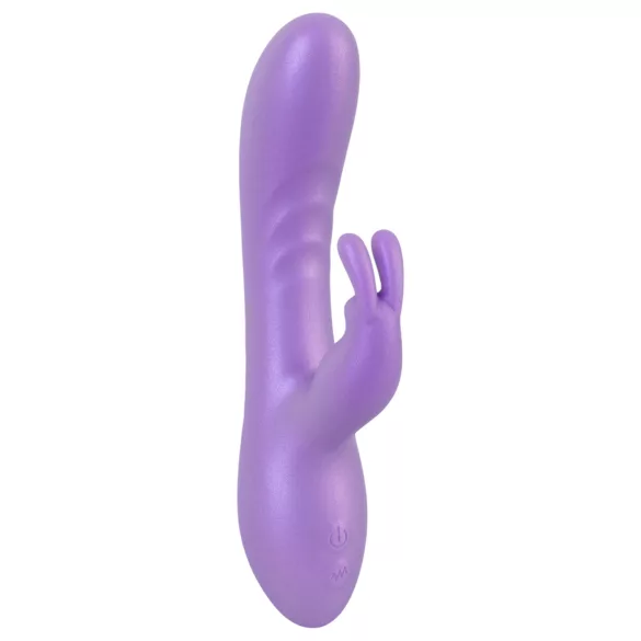 Smile - vibratore con stimolatore clitorideo - silicone viola