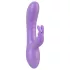 Smile - vibratore con stimolatore clitorideo - silicone viola