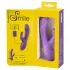 Smile - vibratore con stimolatore clitorideo - silicone viola