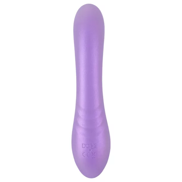 Smile - vibratore con stimolatore clitorideo - silicone viola