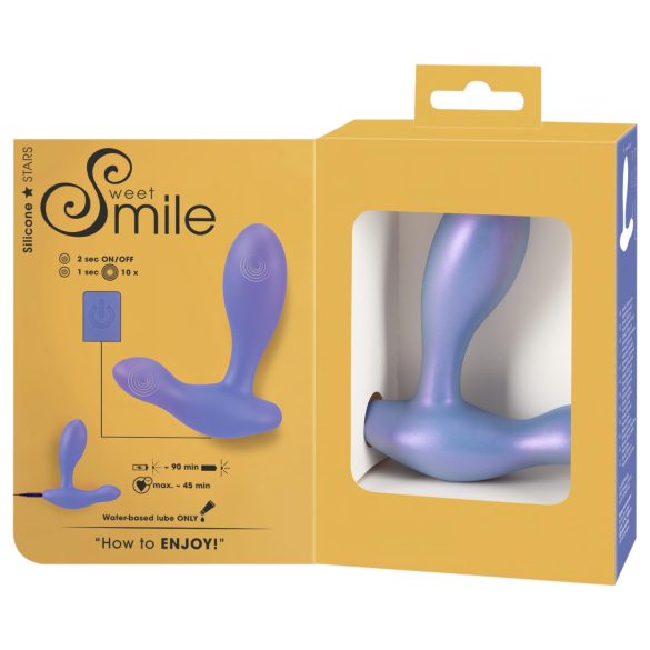 Smile - plug anale vibrante - silicone blu