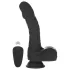Naked Addiction - vibratore realistico rotante e spingente - nero