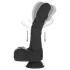 Naked Addiction - vibratore realistico rotante e spingente - nero