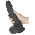 Naked Addiction - vibratore realistico rotante (nero)