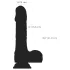 Naked Addiction - vibratore realistico rotante e spingente - nero