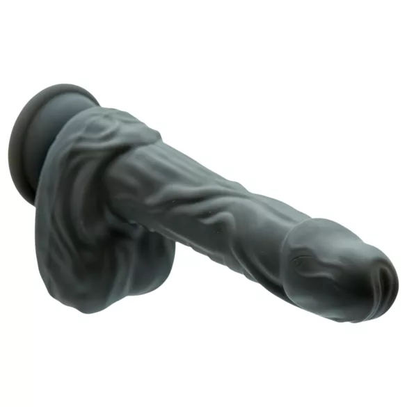 Naked Addiction - vibratore realistico rotante e spingente - nero
