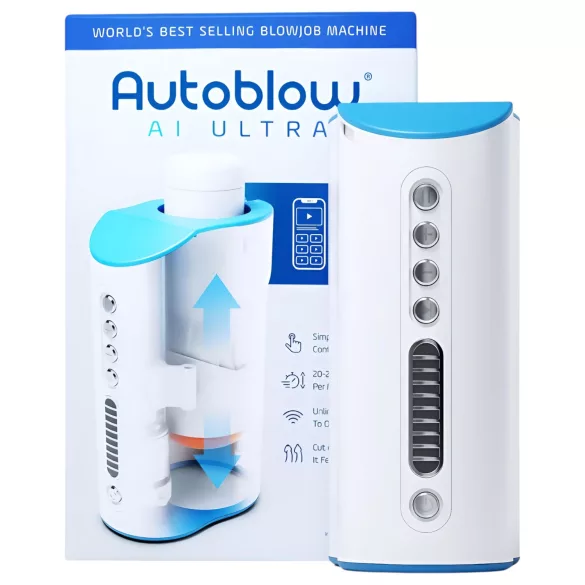Autoblow A.I. Ultra - masturbatore bocca automatica elettrico - bianco