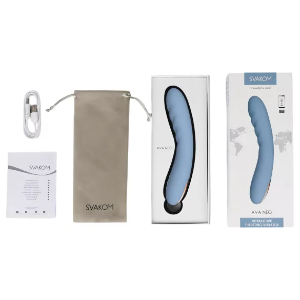 Svakom Ava Neo - vibratore spingente controllato tramite app (blu)