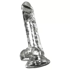 Crystal - Vibratore con ventosa (trasparente)