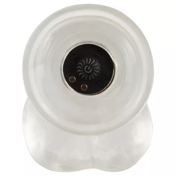 Crystal - Vibratore con ventosa (trasparente)