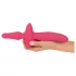 Couples Choice - vibratore anale e vaginale 2in1 - silicone rosa