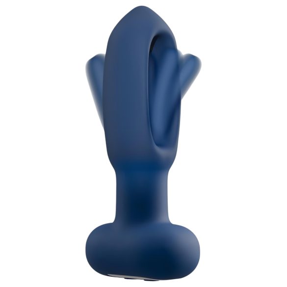ANOS - vibratore anale con lingua - silicone blu