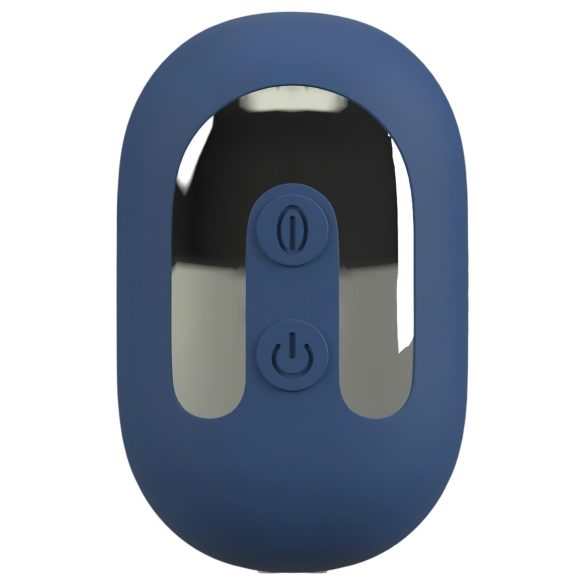 ANOS - vibratore anale con lingua - silicone blu