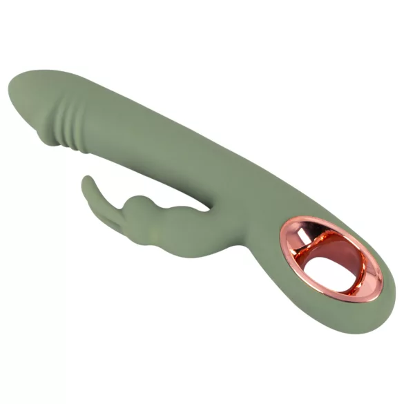 You2Toys - vibratore con stimolatore clitoride - silicone verde