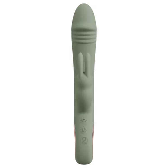 You2Toys - vibratore con stimolatore clitoride - silicone verde