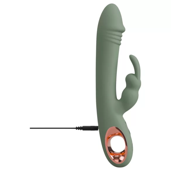 You2Toys - vibratore con stimolatore clitoride - silicone verde