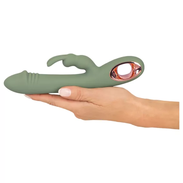 You2Toys - vibratore con stimolatore clitoride - silicone verde