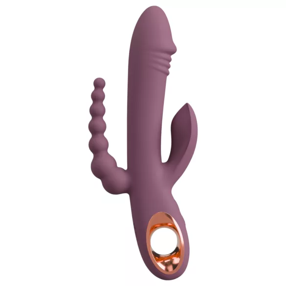 You2Toys - vibratore triplo ricaricabile - silicone viola