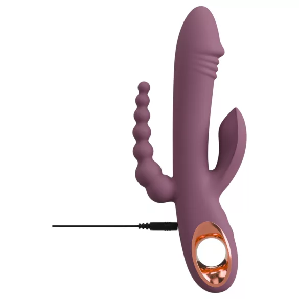 You2Toys - vibratore triplo ricaricabile - silicone viola