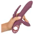 You2Toys - vibratore triplo ricaricabile - silicone viola