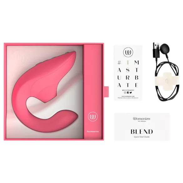Womanizer Blend - vibratore punto G e stimolatore clitorideo (corallo)
