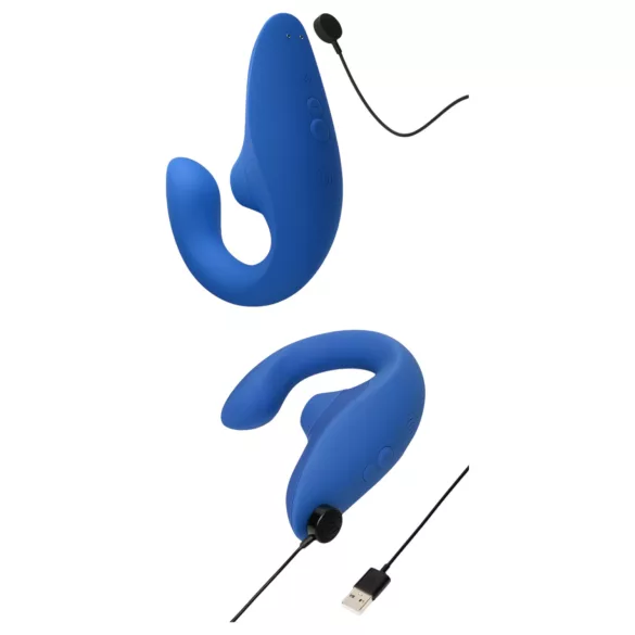 Womanizer Blend - vibratore punto G e stimolatore clitorideo (blu)