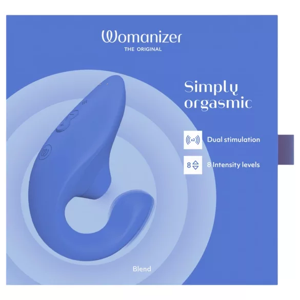 Womanizer Blend - vibratore punto G e stimolatore clitorideo (blu)
