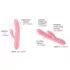 Svakom Mora Neo - Vibratore con braccio clitorideo perlato controllato tramite app (rosa)