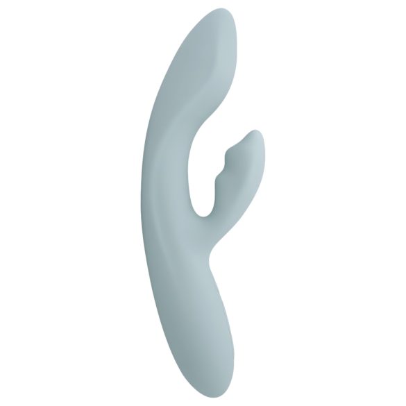 Svakom Chika - vibratore punto G con stimolatore clitoride - silicone grigio