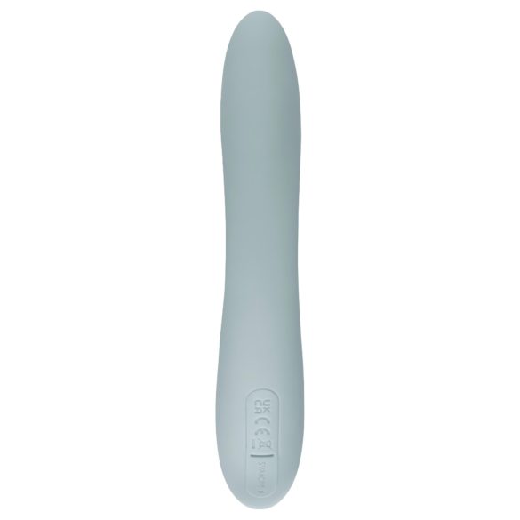 Svakom Chika - vibratore punto G con stimolatore clitoride - silicone grigio
